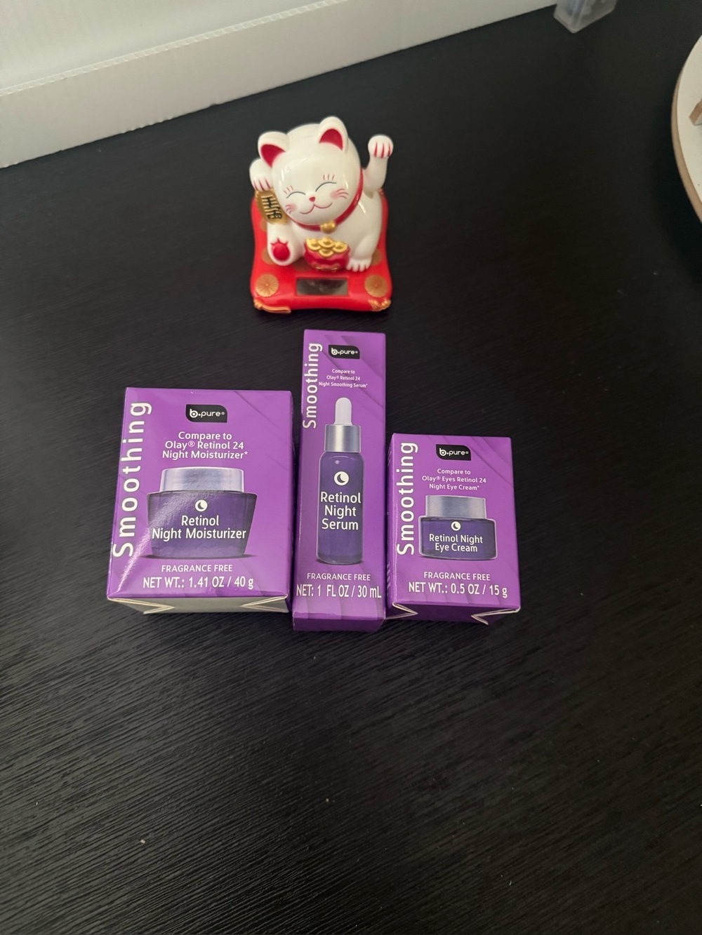 Smoothing Retinol Night Trio - Purple Skincare Set